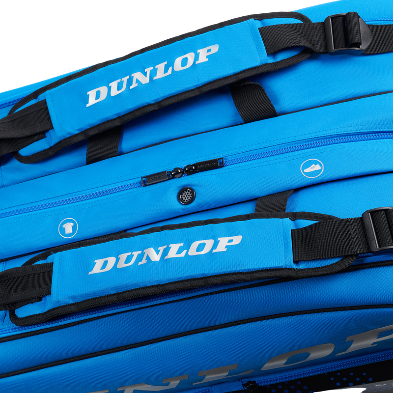 Sac thermo Dunlop FX PSA 12 raquettes - Bleu/Noir