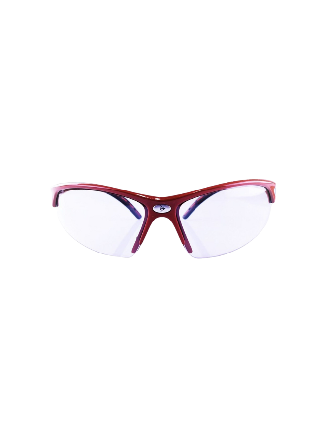 dunlop i-armor squash goggles in red and black
