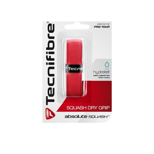 tecnifibre squash dry grip in red