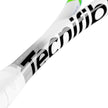 The Tecnifibre Slash 120 Power squash racket in white, black, and neon green.