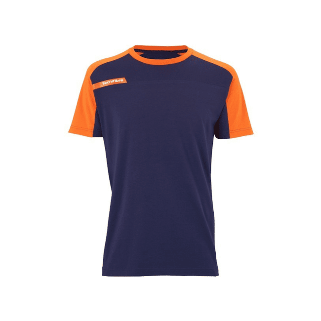 Tecnifibre F1 Men Stretch & Mesh Squash T-shirt - Blue Navy