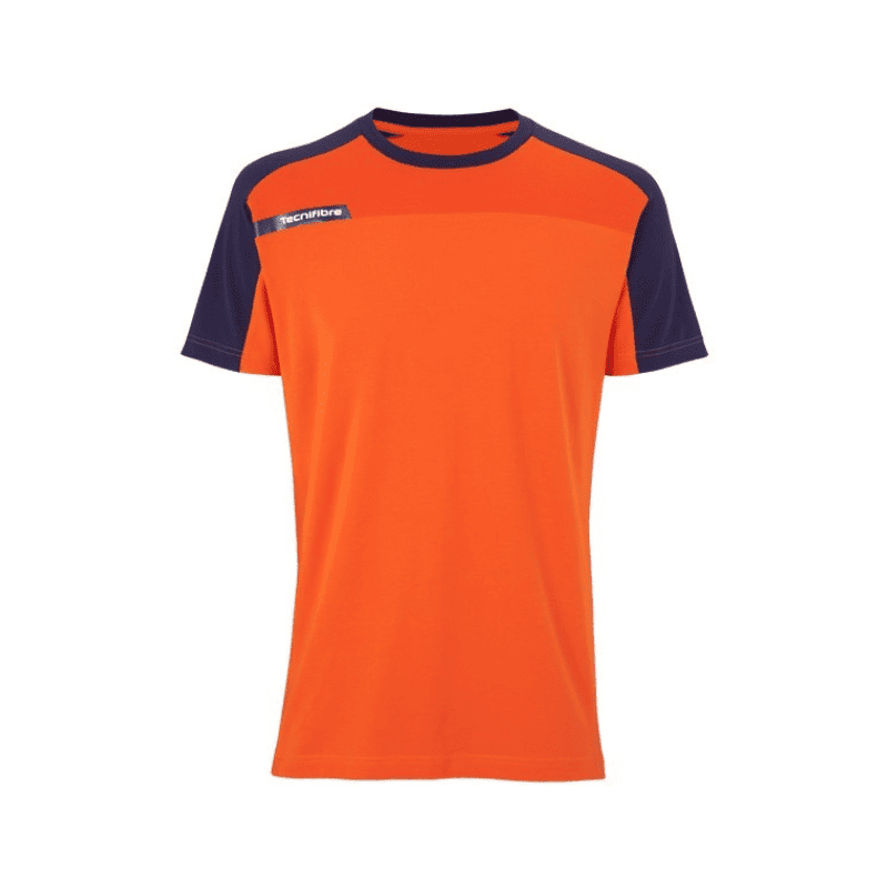 Tecnifibre F1 Stretch & Mesh Men's Squash T-Shirt – Orange