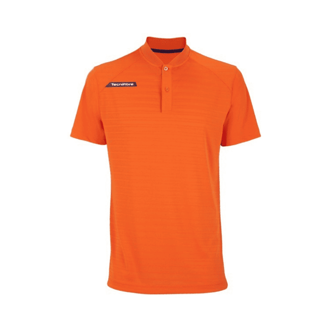 Tecnifibre F3 Ventstripe Men’s Squash Polo Shirt – Orange