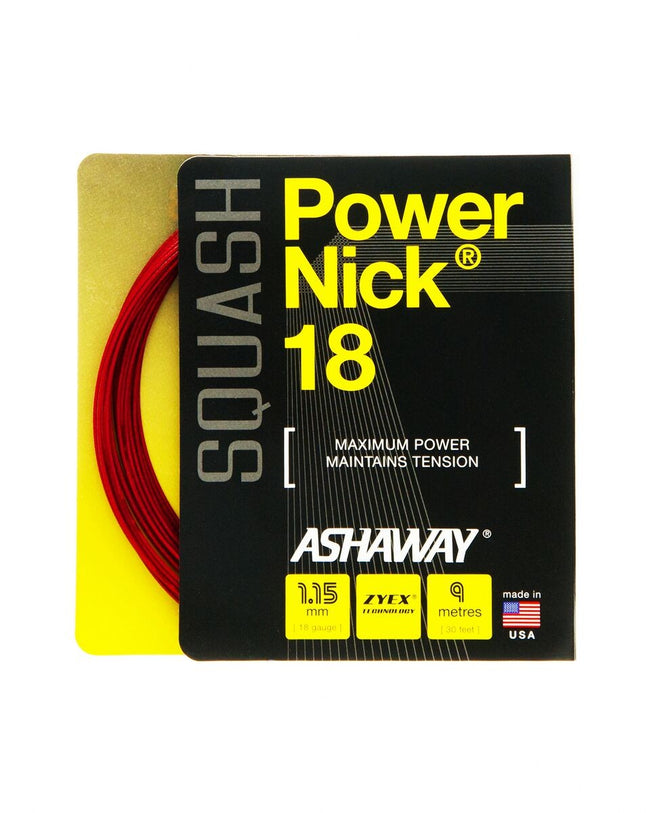 Cordage de squash Ashaway Power Nick 18 9m