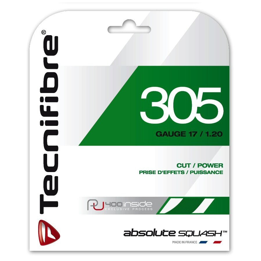 Tecnifibre 305 Squash String - Green 1.20mm/9.5m